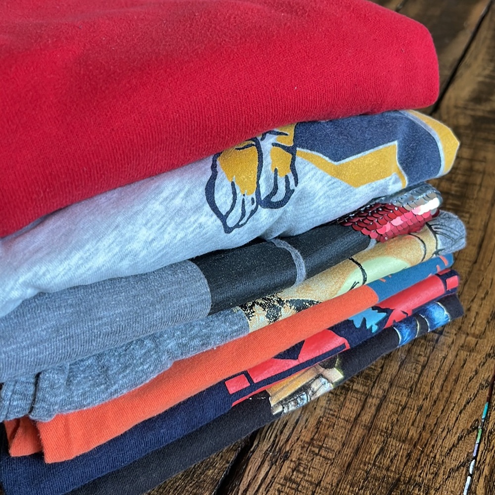 Boys BUNDLE !!! Tops - Size large - 7 items - t-shirts, hoodie, sweatshirt